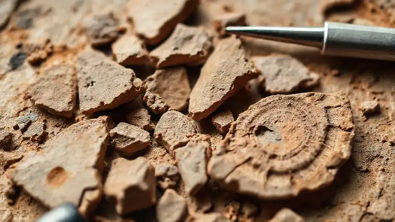 Archäologische Scherben werden wissenschaftlich analysiert